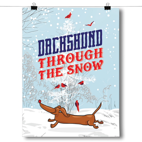 Dachshund Through the Snow Christmas