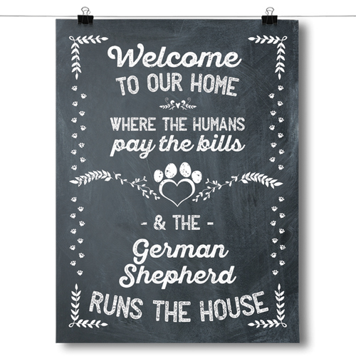 The German Shepherd Runs The House