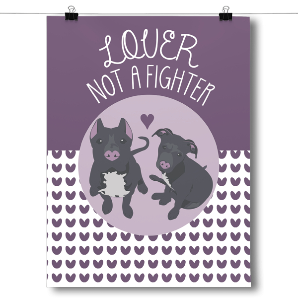 Lover Not A Fighter Pit Bull Dog