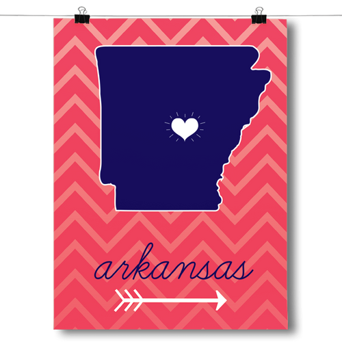 Arkansas State Chevron Pattern