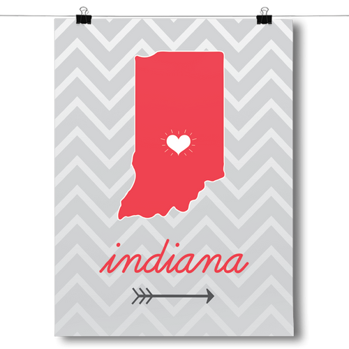 Indiana State Chevron Pattern
