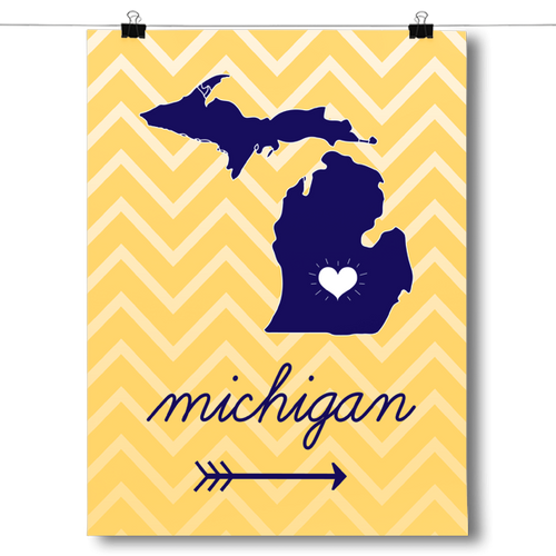 Michigan State Chevron Pattern