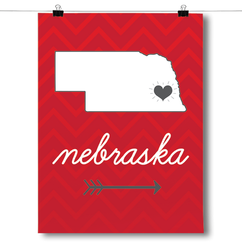 Nebraska State Chevron Pattern