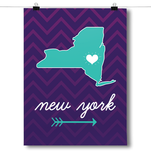 New York State Chevron Pattern
