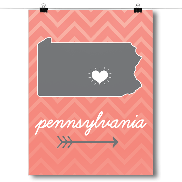 Pennsylvania State Chevron Pattern