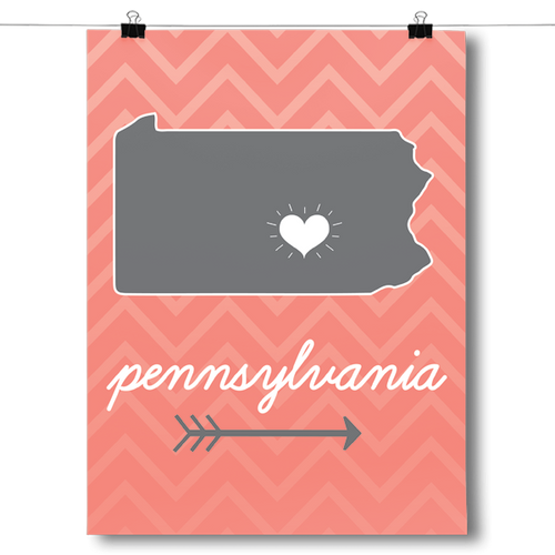 Pennsylvania State Chevron Pattern