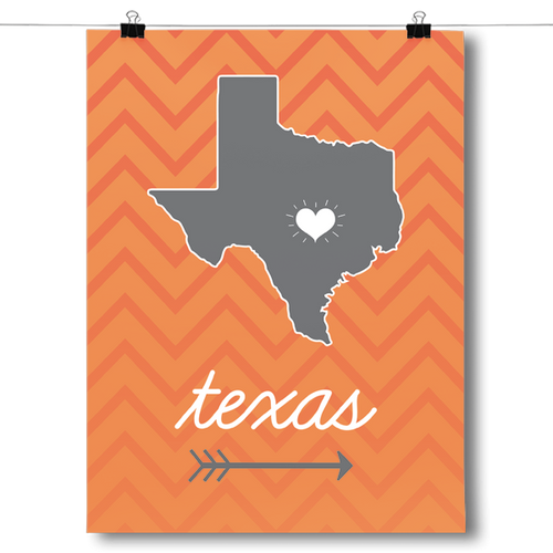 Texas State Chevron Pattern