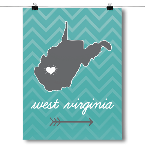 West Virginia State Chevron Pattern