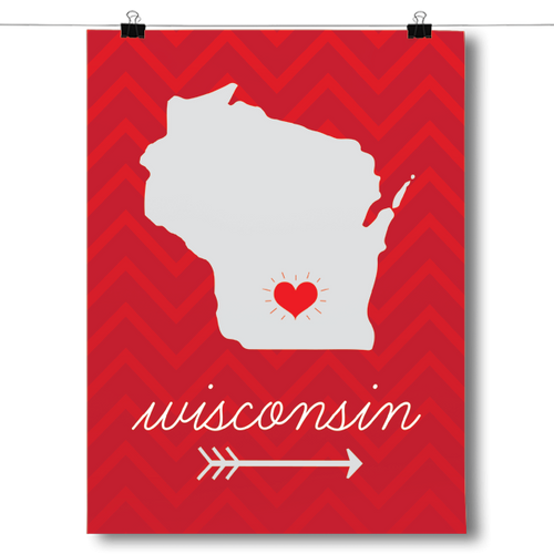 Wisconsin State Chevron Pattern