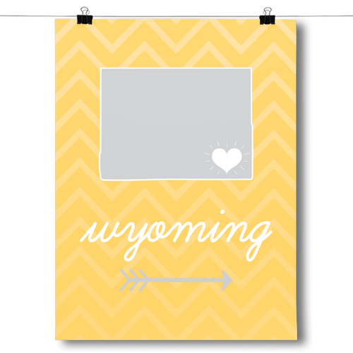 Wyoming State Chevron Pattern