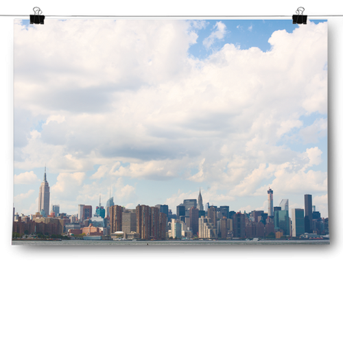 Clouds & New York Skyline