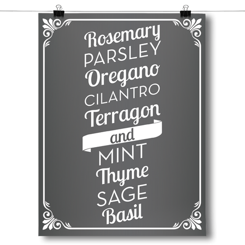 Herb List - Kitchen