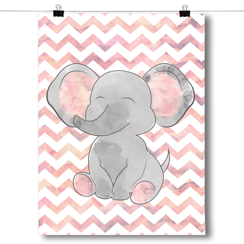 Baby Elephant Chevron