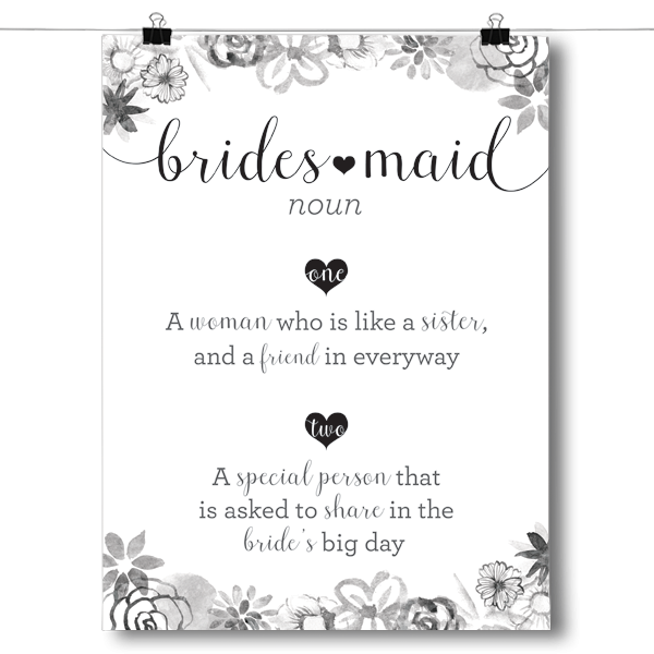 Definition of Bridesmaid