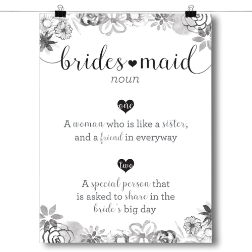 Definition of Bridesmaid