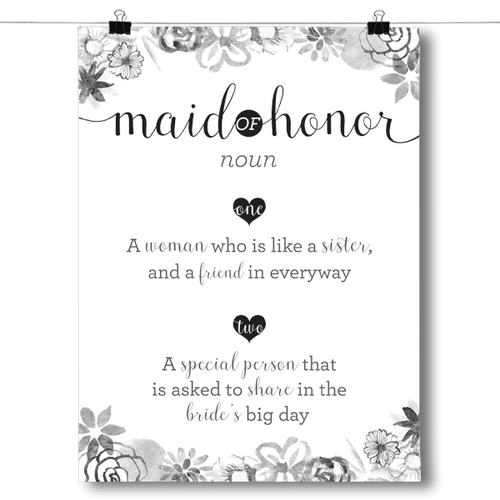 Definition of Maid of Honor