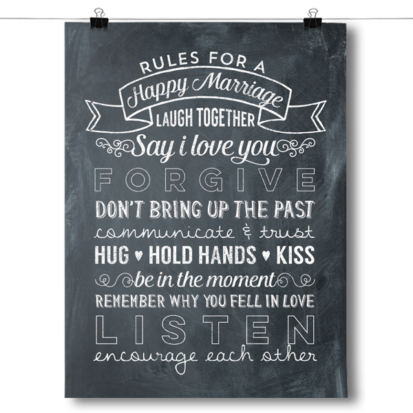 Rules for a Happy Marriage