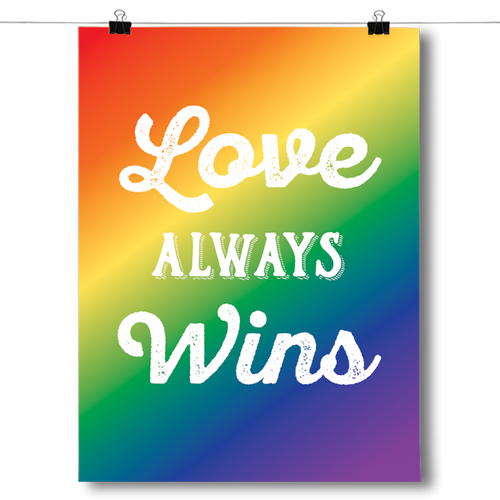 Love Always Wins - LGBT - Colored