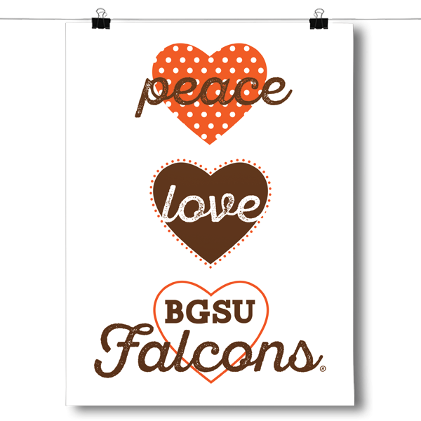 Peace, Love, BGSU Falcons - NCAA