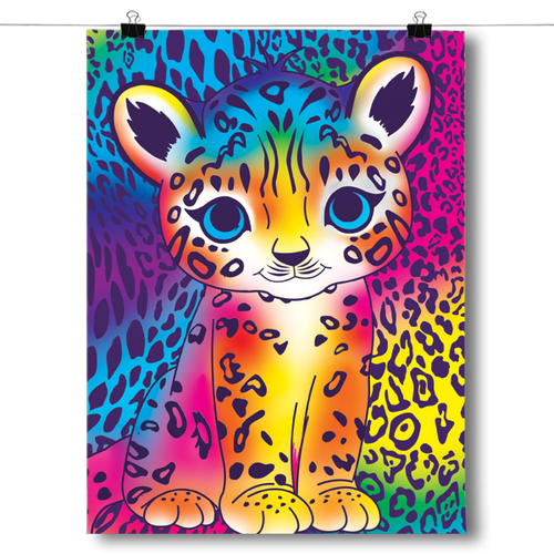 Bright and Colorful Leopard