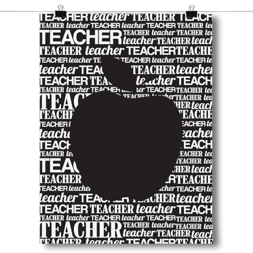 Apple Silhouette - Black