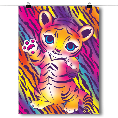 Bright and Colorful Baby Tiger