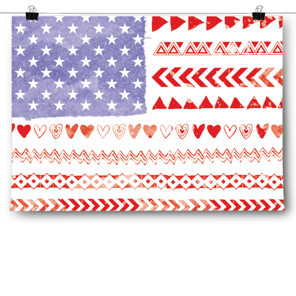 American Flag - Vintage Trendy