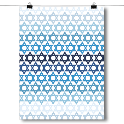 Hanukkah - Gradient Pattern