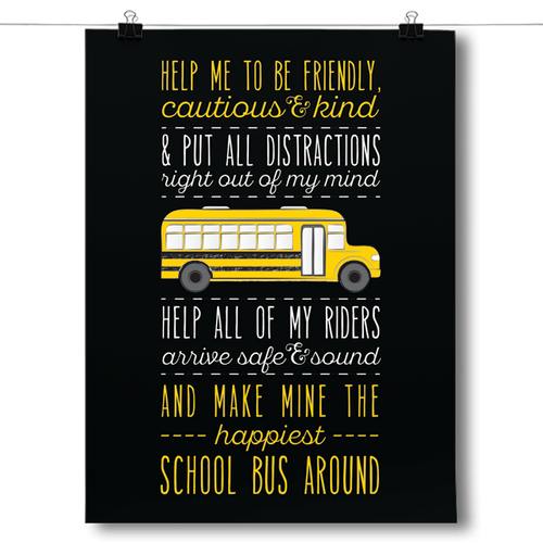 School Bus Driver Prayer - Black