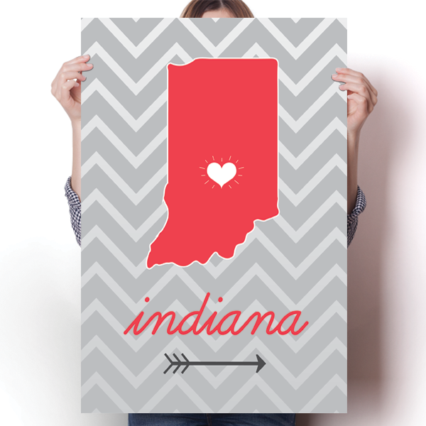 Indiana State Chevron Pattern
