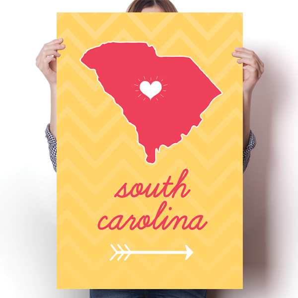South Carolina State Chevron Pattern