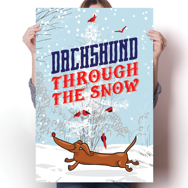 Dachshund Through the Snow Christmas