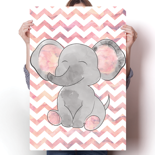 Baby Elephant Chevron