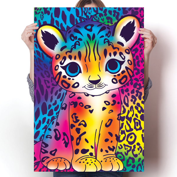 Bright and Colorful Leopard