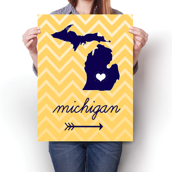 Michigan State Chevron Pattern