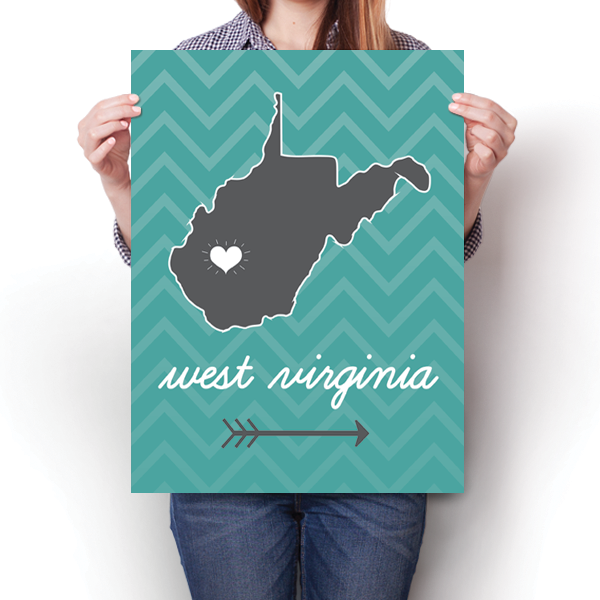 West Virginia State Chevron Pattern