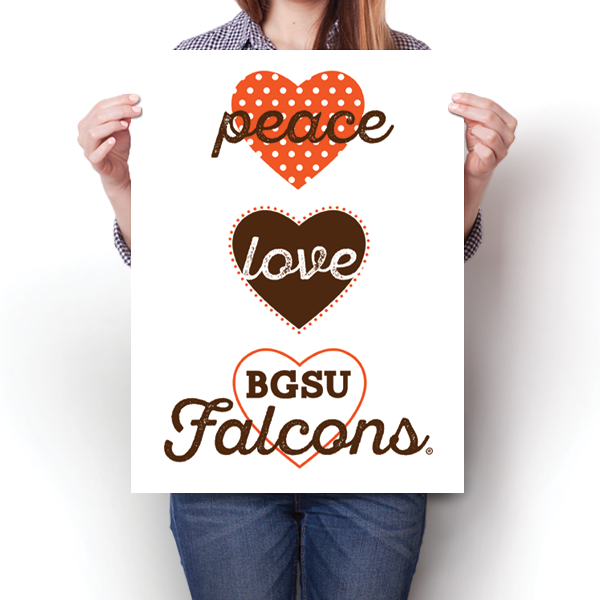 Peace, Love, BGSU Falcons - NCAA