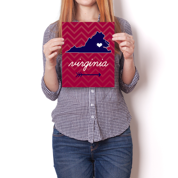 Virginia State Chevron Pattern – InspiredPosters