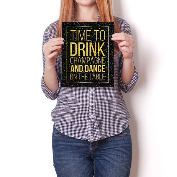 Drink Champagne & Dance Humor Funny