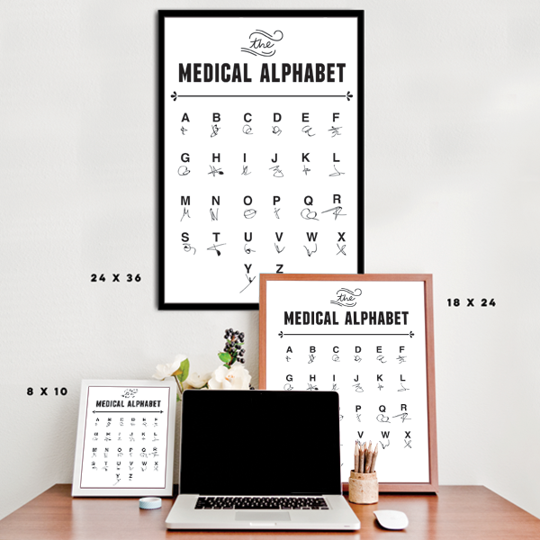 The Medical Alphabet - Doctor's Writing