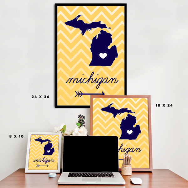 Msu Pattern Lines Michigan State Chevron Pattern – InspiredPosters