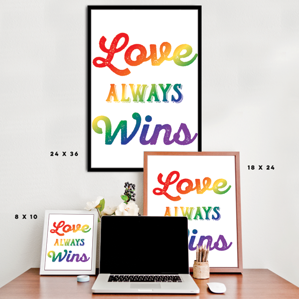 Love Always Wins - LGBT - White